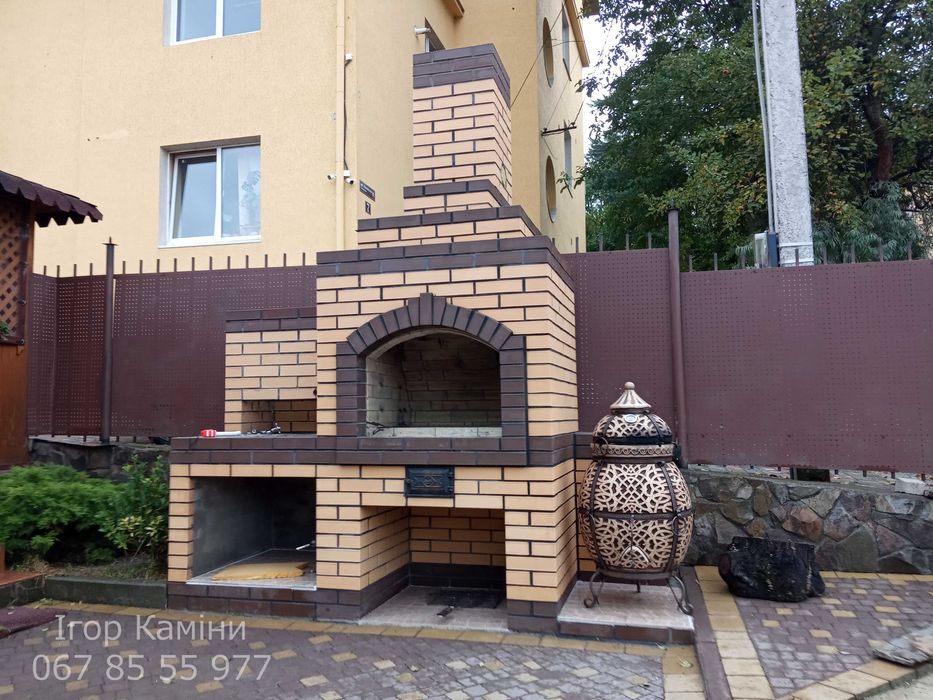 Проектування монтаж будівництво камінів барбекю мангалів пічок лежанок