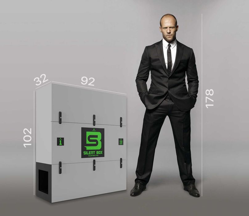 Шумобокс очень тихий Super Silent 1 шумоизоляция для асика