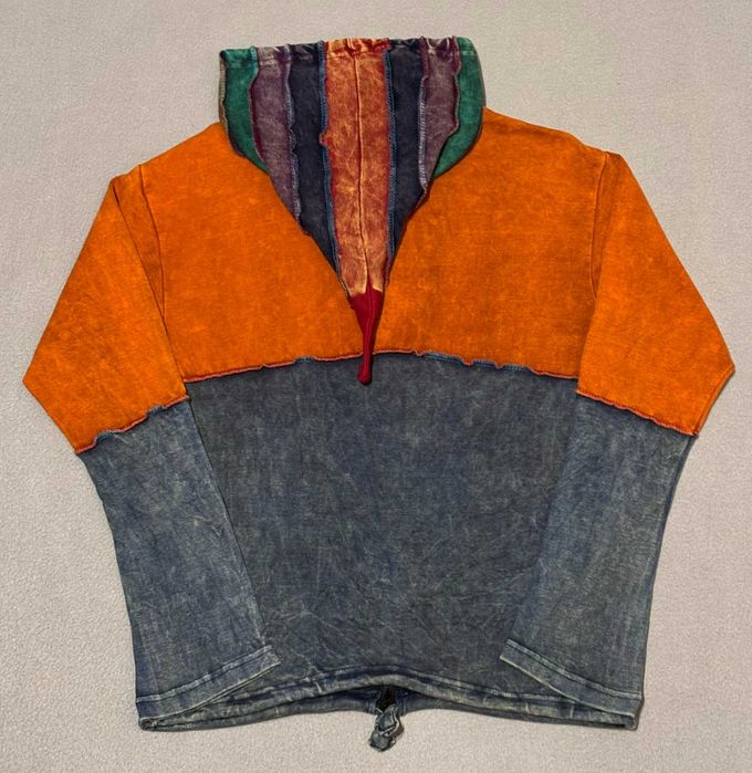 Bluza z kapturem zip Boho Hippie Nepal roz. L