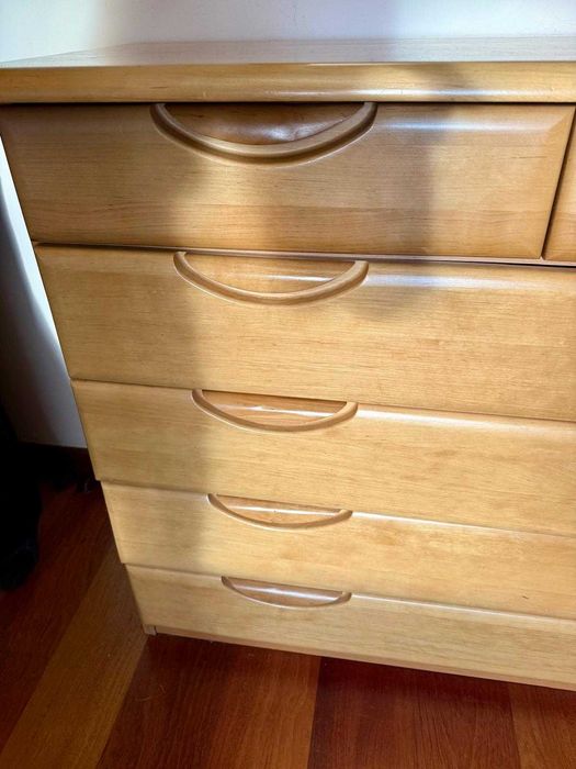 Komplet mebli sypialnianych olcha „Paola” – bardzo dobry stan