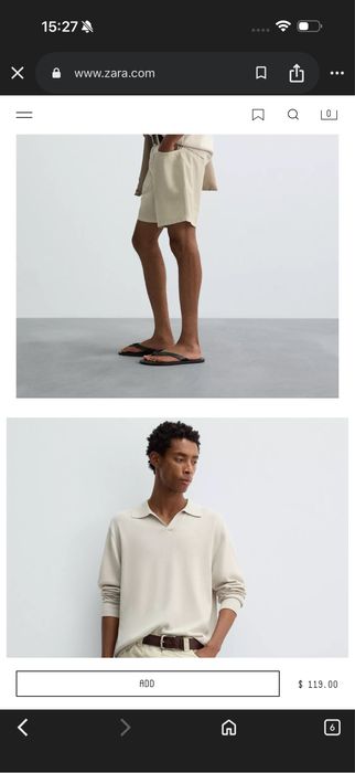 Шорти бермуди Zara чоловічі
