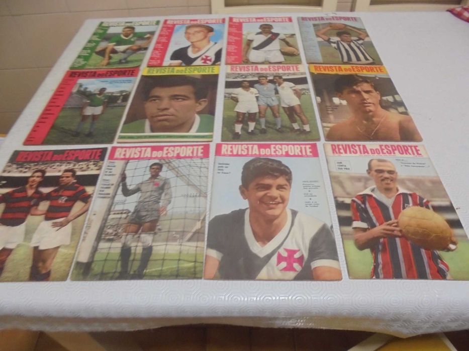 Revista do Esporte - lote de revistas brasileiras de futebol anos 60