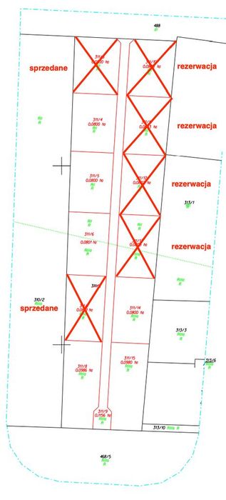 Działka Rzeplin 8 arów