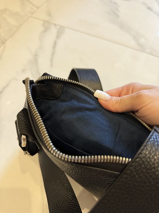 Чоловіча сумка Billionaire оригінал чорна шкіра