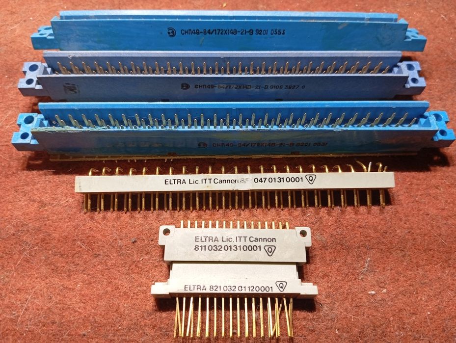 Разъёмы с содержанием позолоты