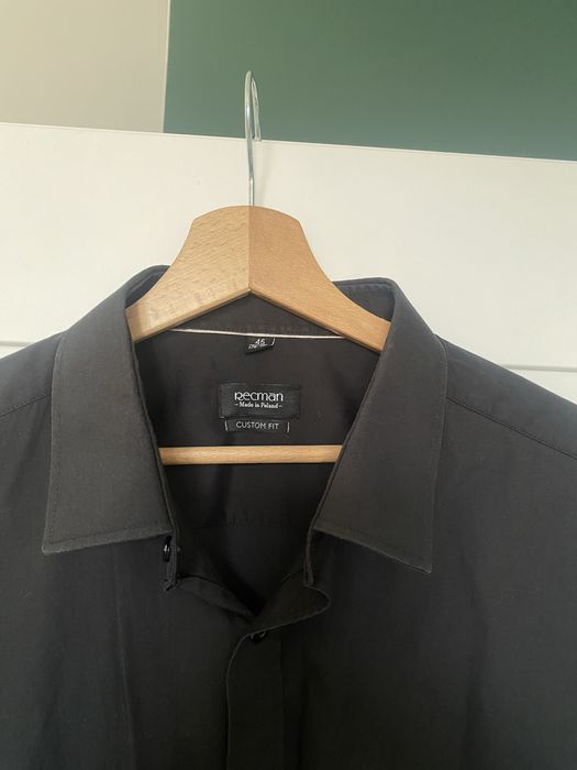 Gładka koszula z długim rękawem