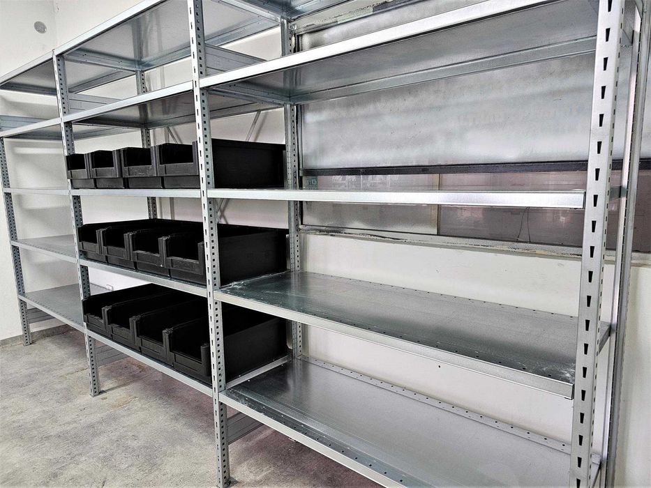 Regał Magazyn 50x200x400cm/15p Metalowy Ocynk Garaż Warsztat Piwnica