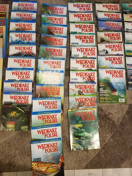 Gazety wędkarskie kolekcja. Wiadomości Wędkarskie, Wędkarz Polski.