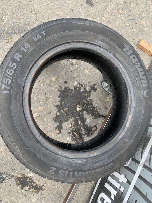 Шини 175/65 R14 пара Barum 2023р літо 7мм