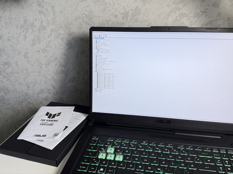 Asus Tuf 17.3/GTX1660Ti-6GB/Ryzen 5-4600H/16GB/512GB.  Ноутбук.