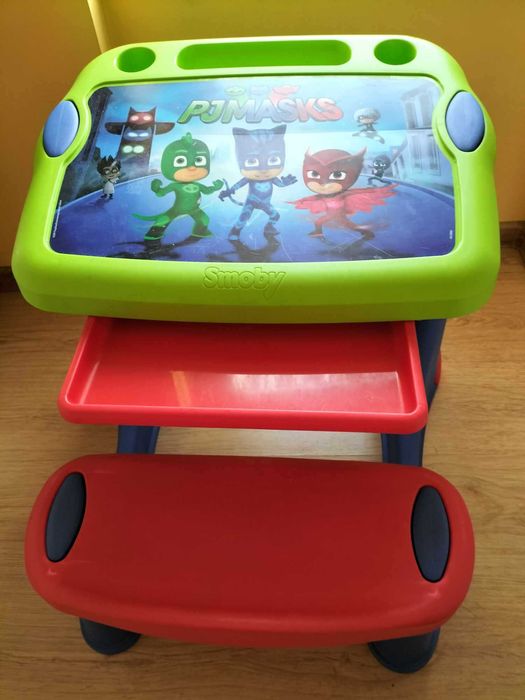 Smoby Duży stolik dla dzieci biurko ławeczka Pidżamersi