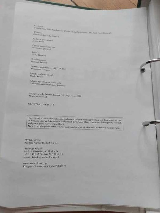 Segregator z cwiczeniami/zadaniami do coachingu.
