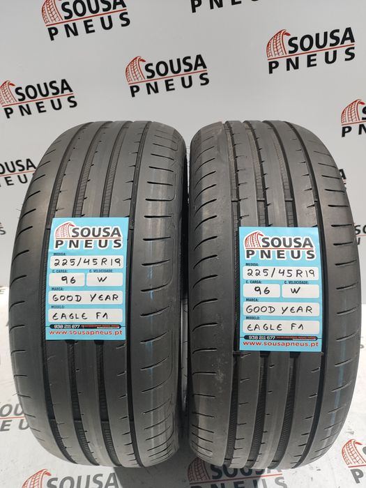 2 pneus semi novos 225-45R19 Goodyear - Oferta dos Portes 150 Euros