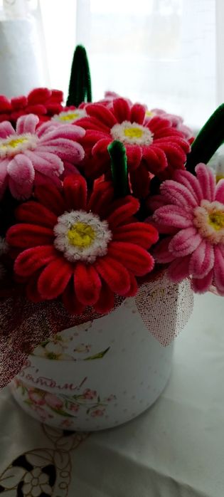 Букет із синельного дроту. Для Мами