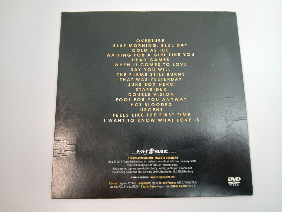 FOREIGNER - With The 21st Century Symphony Orchestra & Chorus  DVD