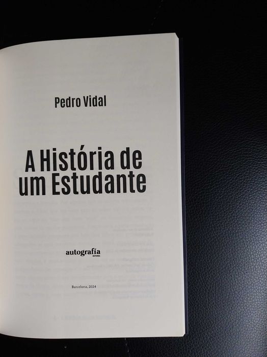 A história de um estudante, Pedro Vidal