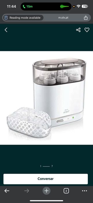 Esterilizador Elétrico PHILIPS AVENT SCF293/00 Branco