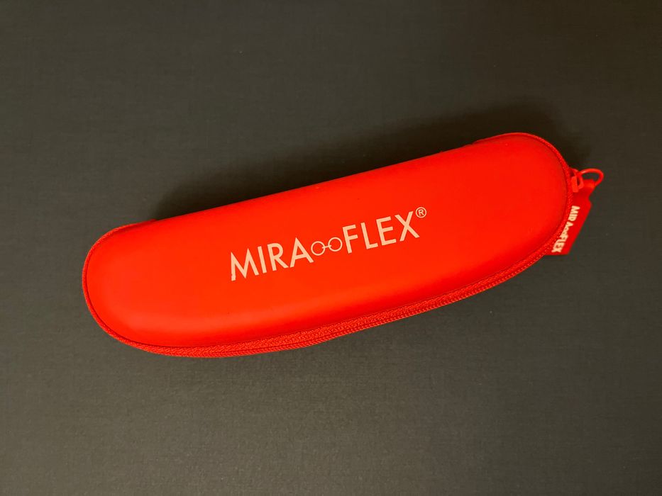 NOWE Okularki na gumce miraflex baby one błękitne niebieskie szkła +1