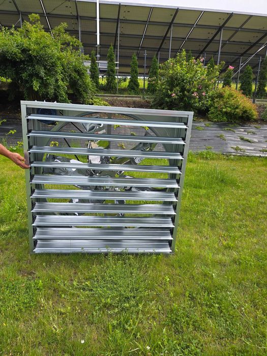 Wentylator ścienny szczytowy 1380x1380x450 do kurnika, obory, 140cm