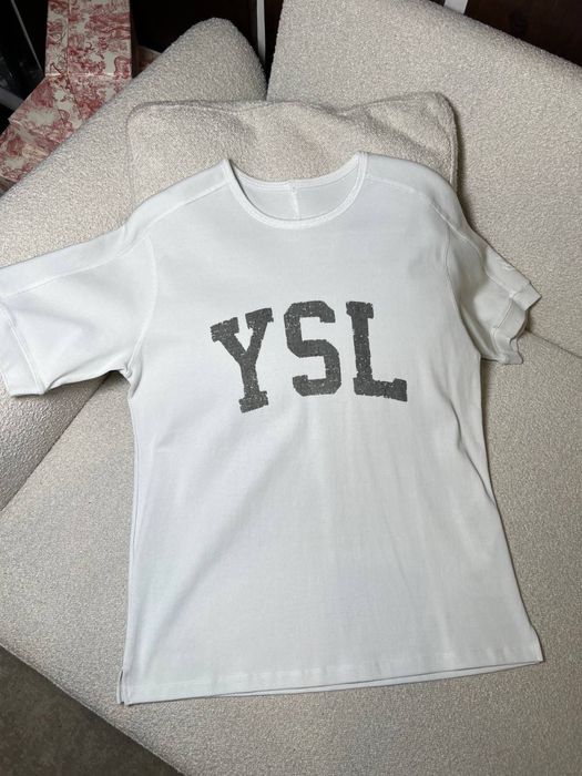 Топ, розпродаж люксових речей до 50%, Футболка YSL , розмір L