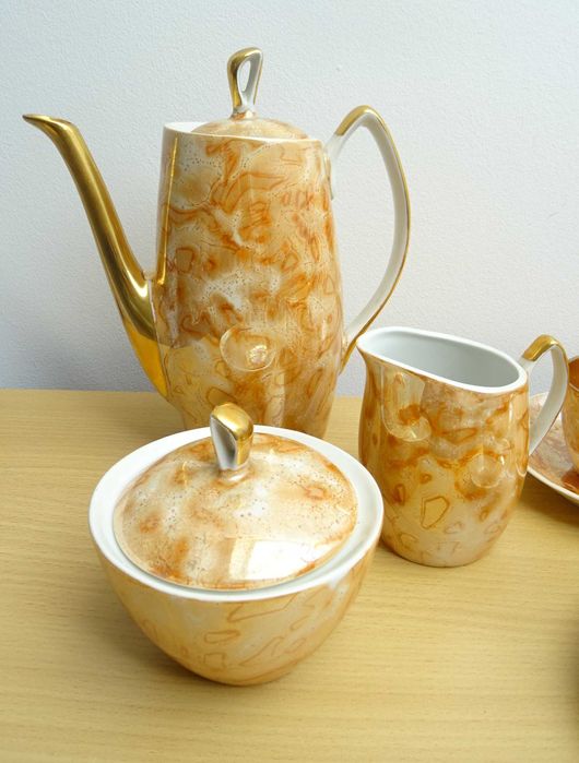 PRL, Chodzież serwis złoty marmurek