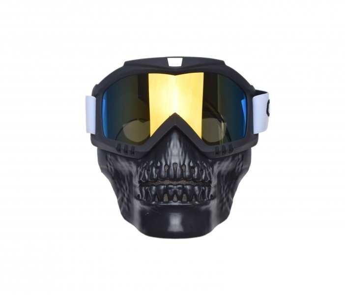 NOWY!!! GOGLE Z MASKĄ  Szyba Złota Paintball, gry zespołowe