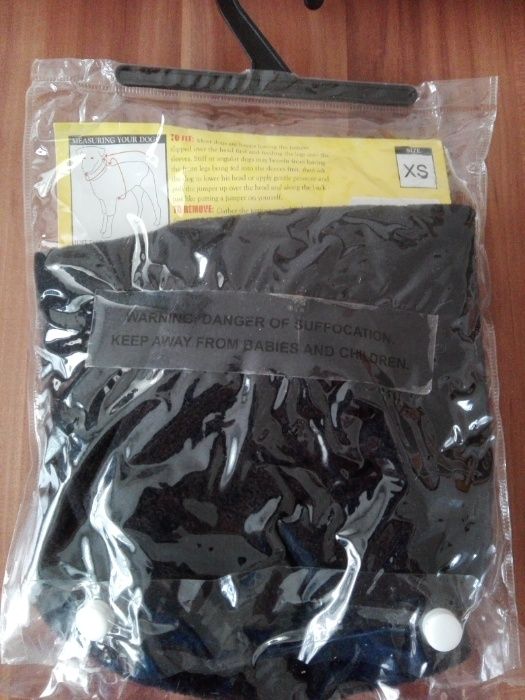 Ubranko ciepły sweter z polaru dla psa roz.XS