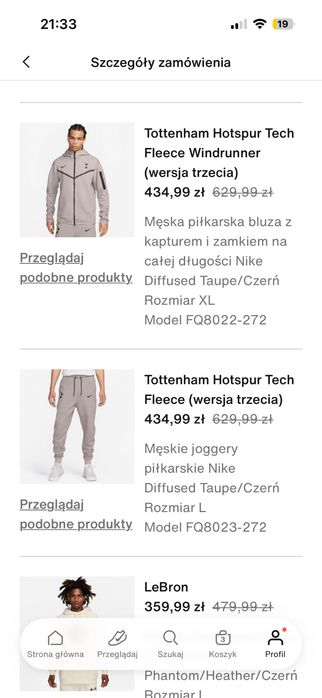 Sprzedam dres nike tech tottenham