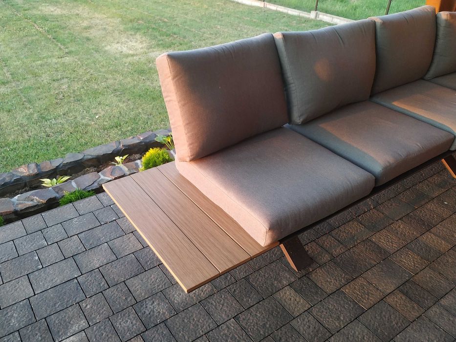 Stolik kawowy na taras ława ogrodowa Sorrento Wood Graphite