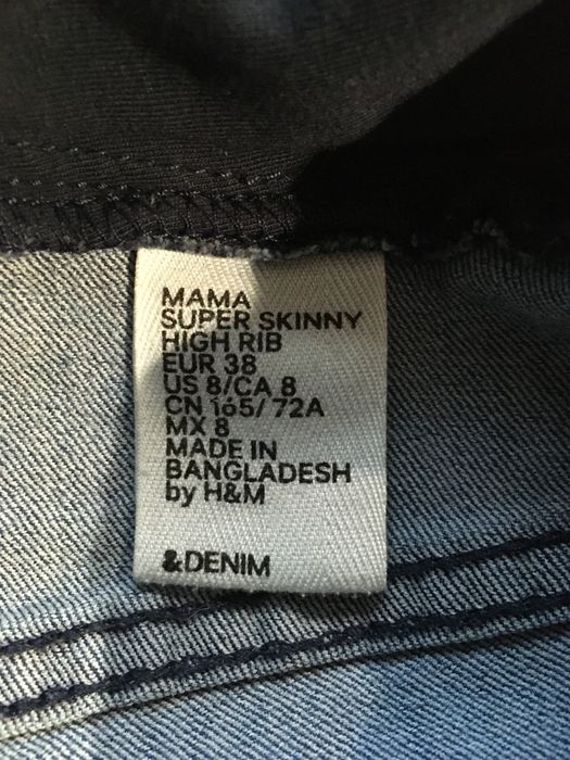 Spodnie ciążowe H&M super skinny