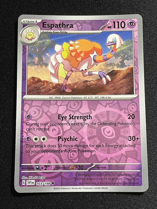 Carta Pokémon Espathra 103/198 Scarlet & Violet