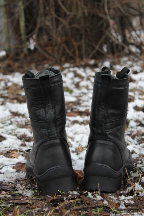 Ботинки, берцы зимние из натуральной кожи и шерсти (B1) (40-46р.)