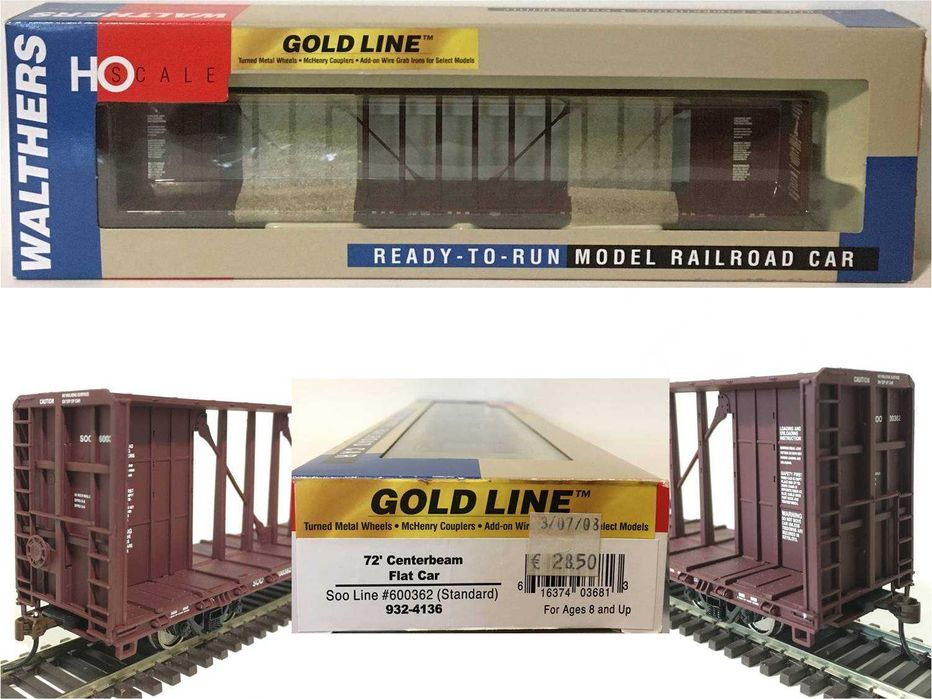 Comboios em miniatura: vagões americanos e contentores - escala H0