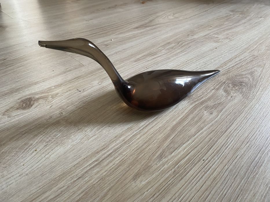 Pato de vidro - centro de mesa