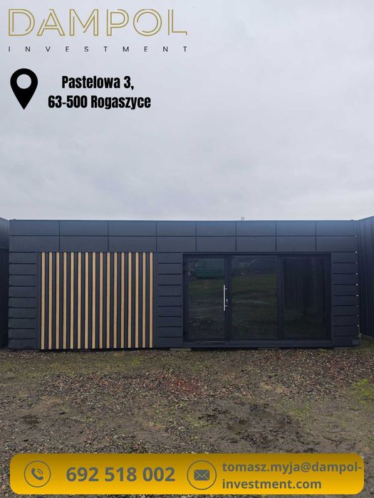 całoroczny Pawilon 8×3 m /szyby stop-sol /PIR/gotowy od ręki /kontener