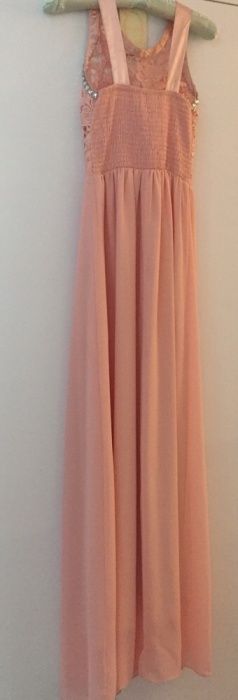 Suknia sukienka długa koronka S kryształki diamenty wesele Eva&Lola