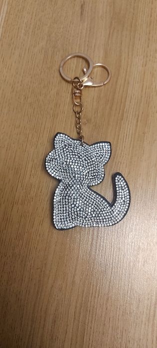 Брелок Котик для сумки рюкзака ключей