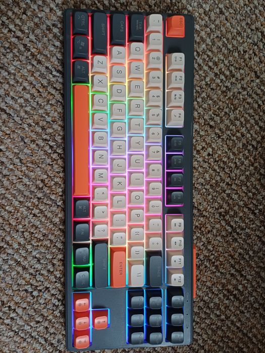 Klawiatura FREEWOLF M87 RGB Bezprzewodowa 2.4G + BT