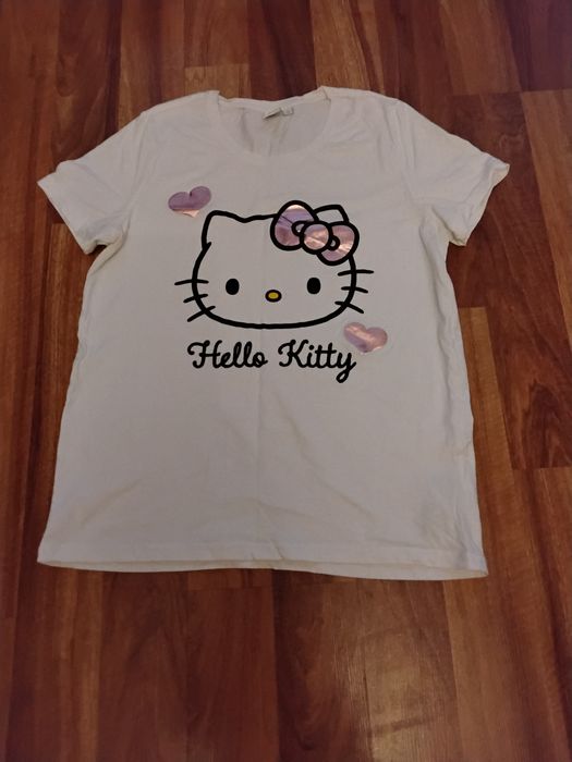 Damska koszulka biała hello Kitty rozmiar M
