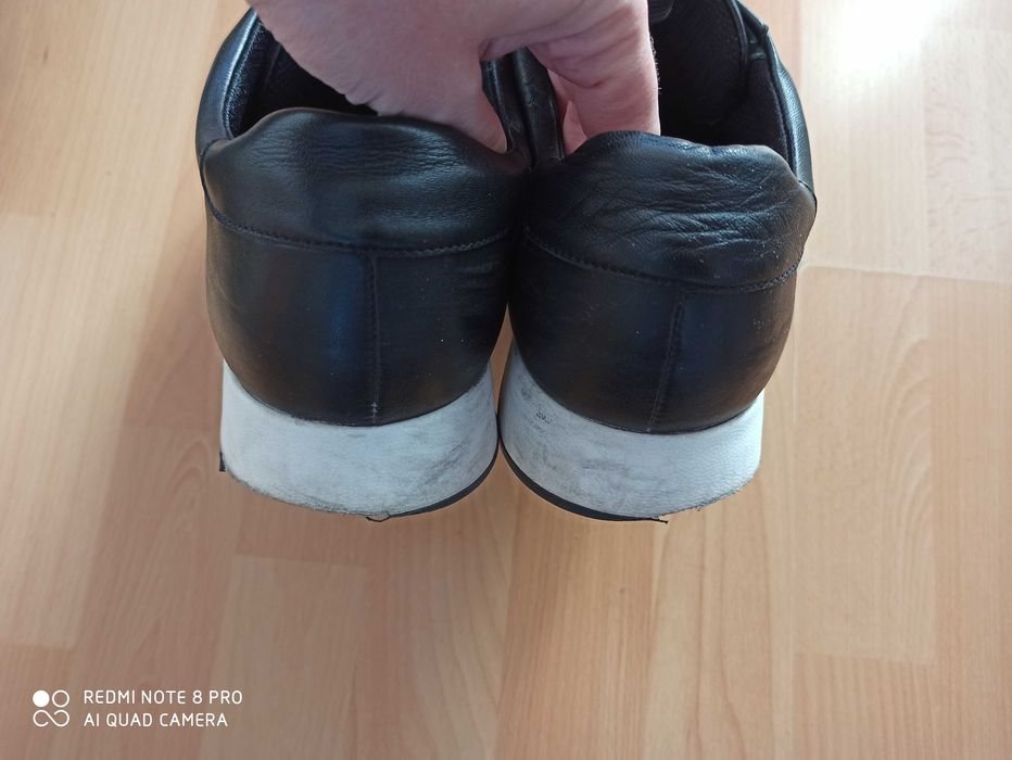 Sprzedam czarne skórzane buty męskie marki Gino Rossi, rozmiar 43