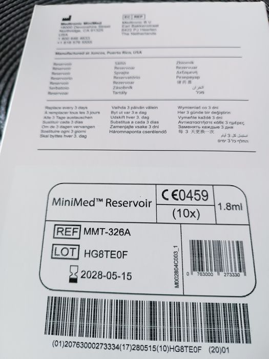 Pojemnik na insuline minimed 1.8 ml