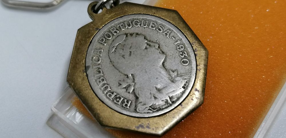 Porta chaves moeda rara escudo 1930