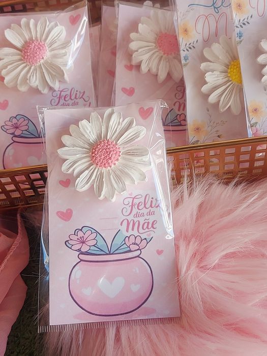 Flor em gesso perfumado