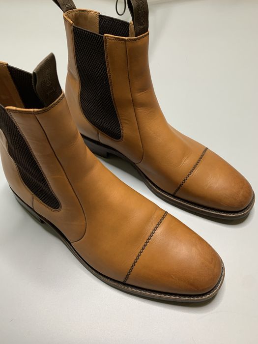 Оригинальные кожаные ботинки челси Loake Mens Newbury Boot