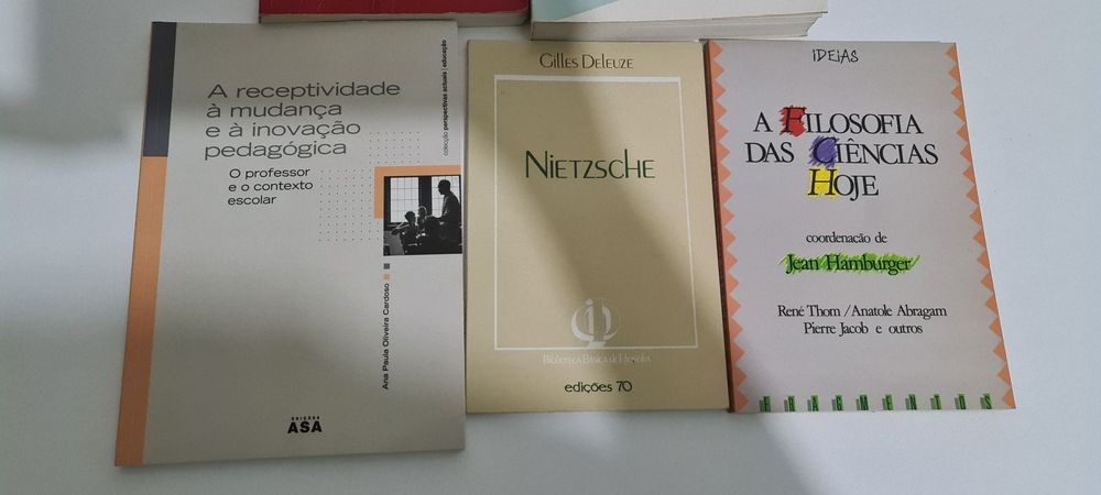 Livros de Filosofia.