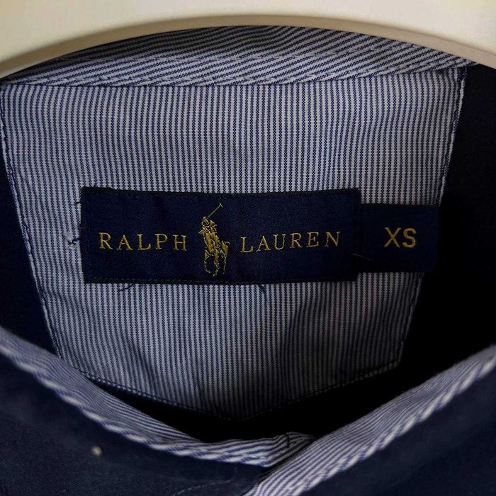 ‼️Знижка на -50%‼️(S)Polo Ralph Lauren рубашка темно-синяя