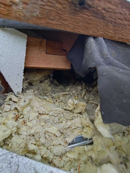 Naprawy dachów po kunach Naprawa dachu po KUNIE wdmuchiwanie celulozy