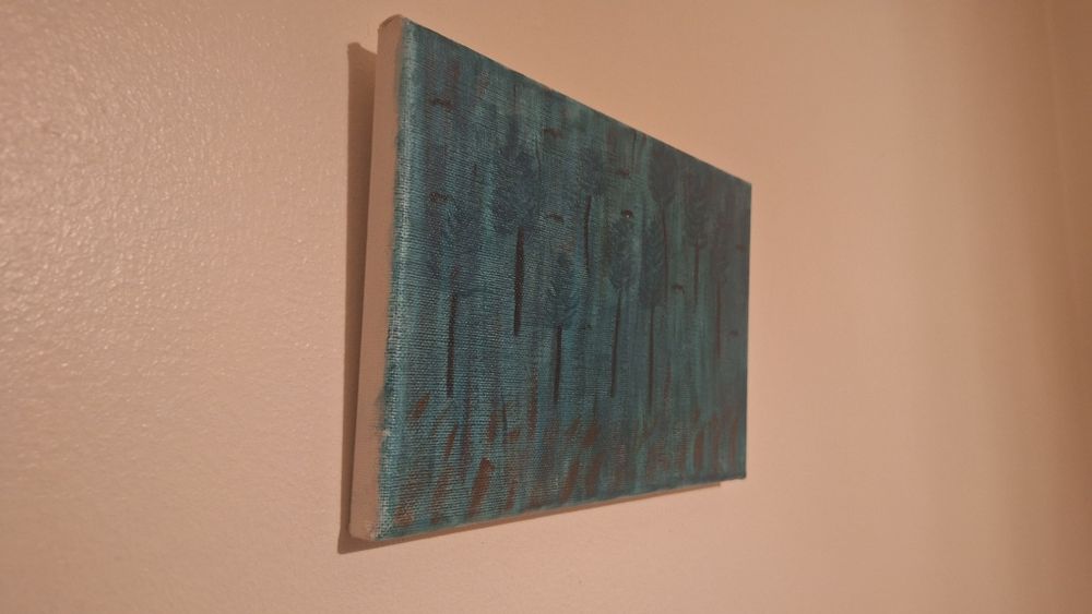 Tela a óleo "O bosque"