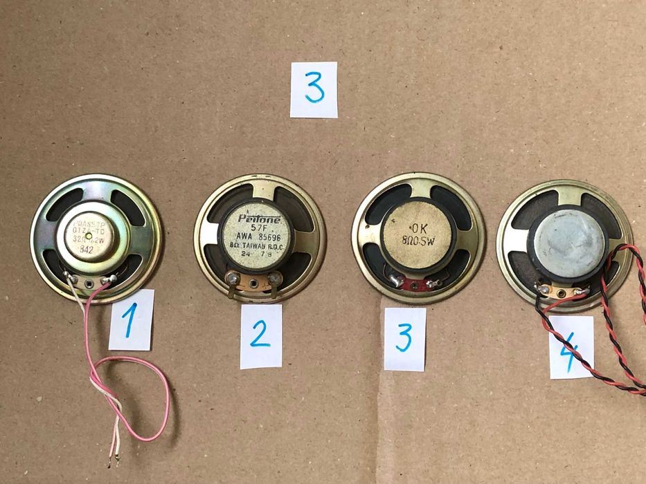 Мини динамик встраиваемый для радиотехники диаметр 50 55 65 мм