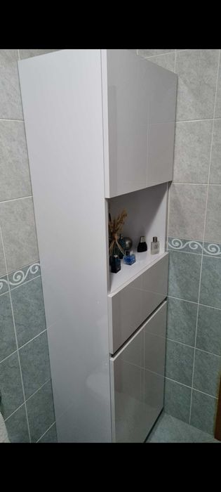 Movel lacado branco wc